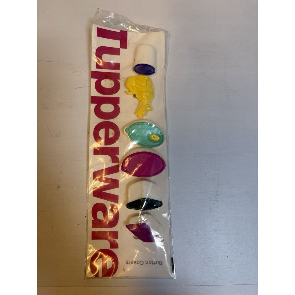 **BRAND NEW** TUPPERWARE Button Covers Set of 6 VINTAGE Original Package